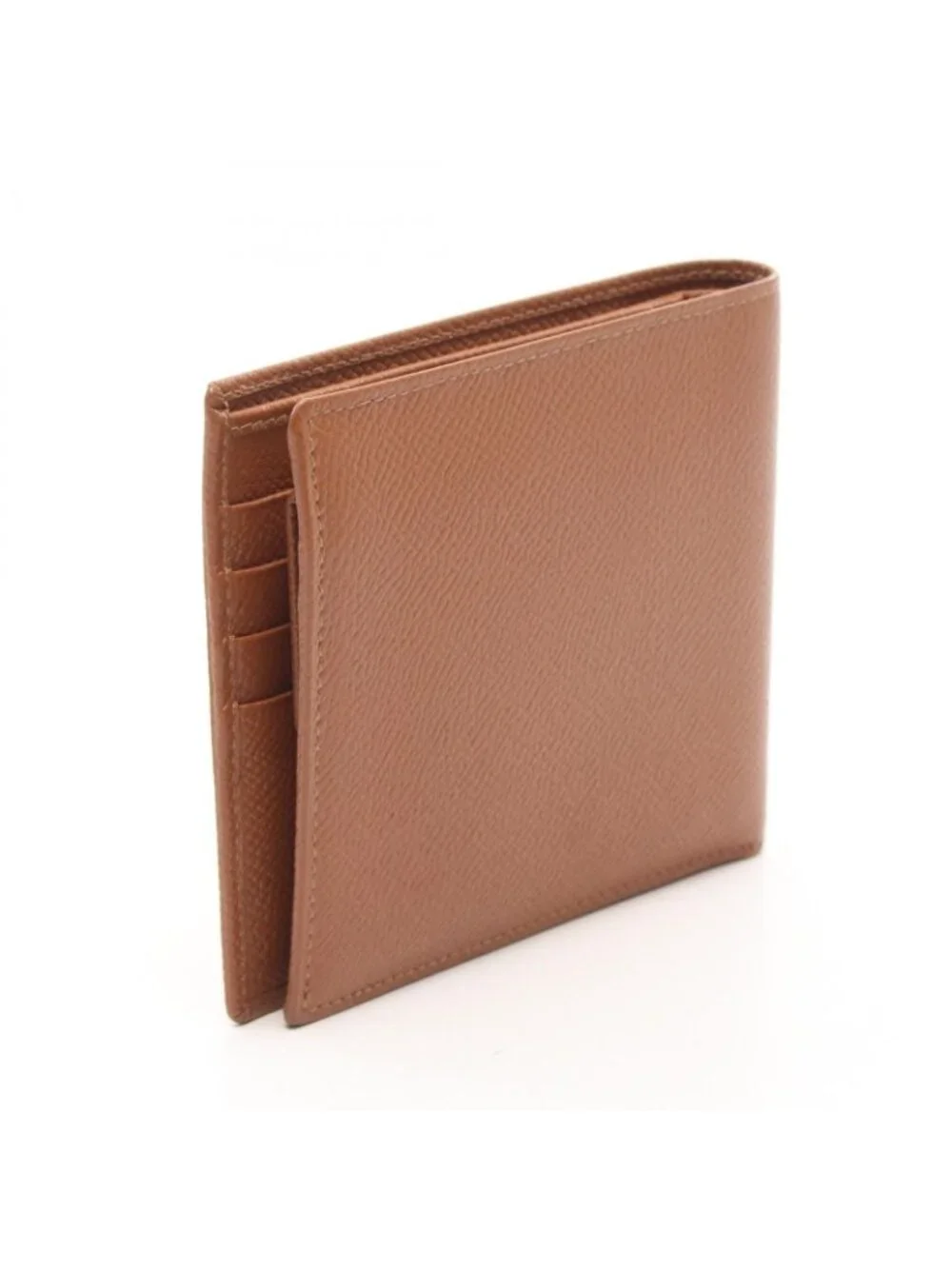 Bvlgari Bifold Wallet Brown Leather